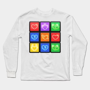 Rubik's Cube with Love Puzzle Long Sleeve T-Shirt